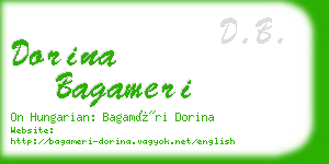 dorina bagameri business card